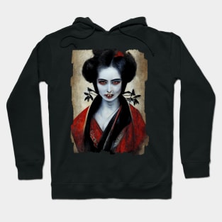 Vampire Geisha Portrait Hoodie